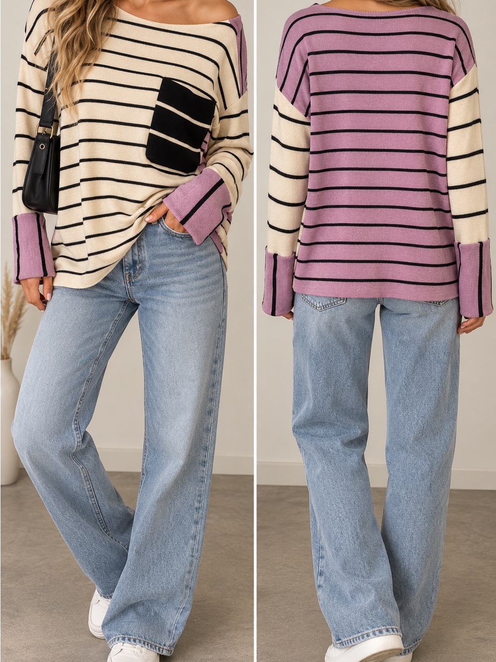 Anthropologie Colorblock Striped Alpaca Merino Wool Sweater XS